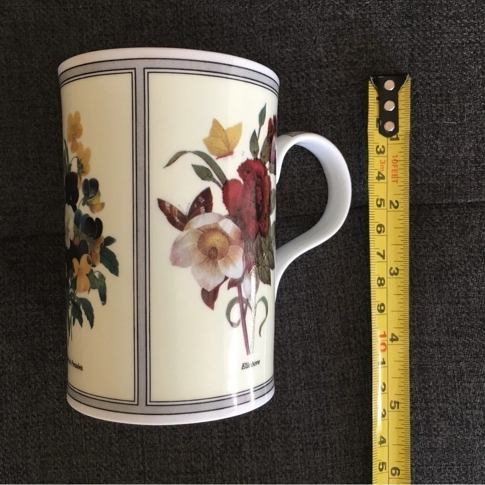 Wren Fine Bone China Floral Botanical Mug, 10 oz